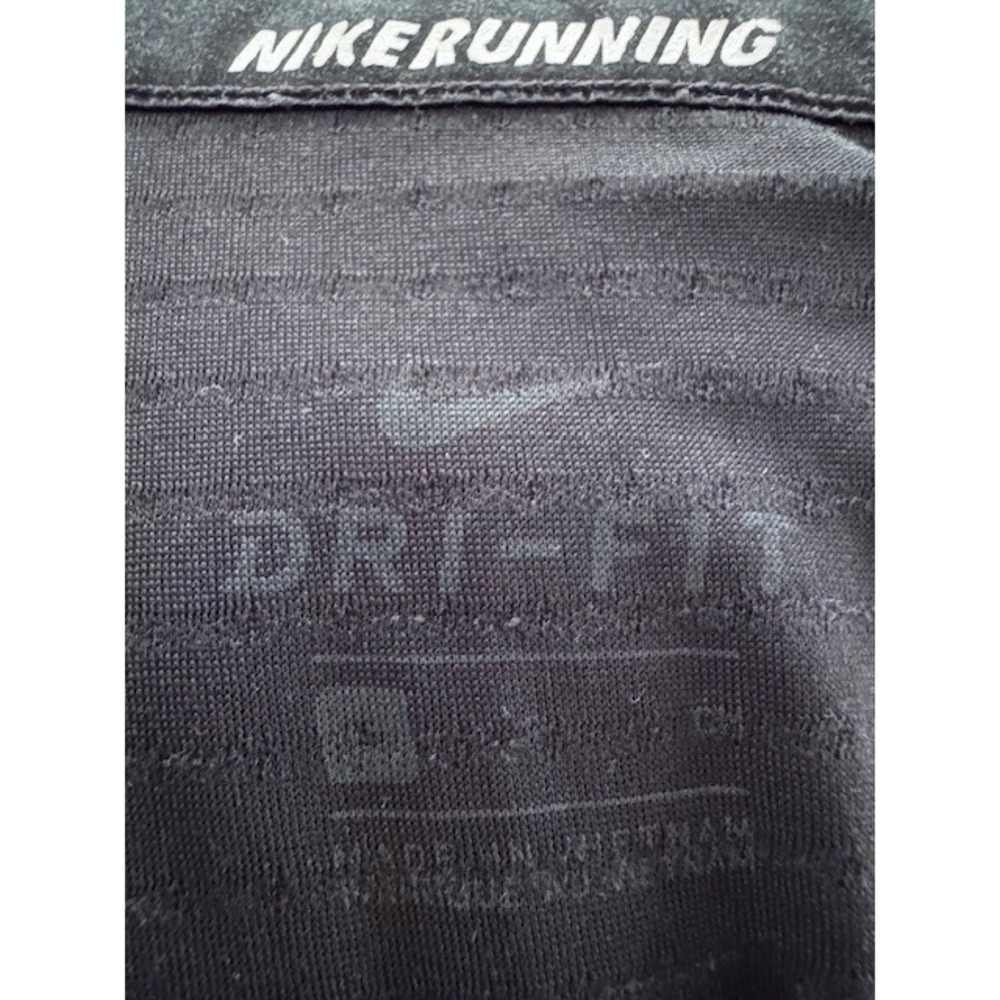 Nike Running Dri-FIT Shirt Women Gray Graphic Mesh Back Reflective Training - Picture 2 of 3